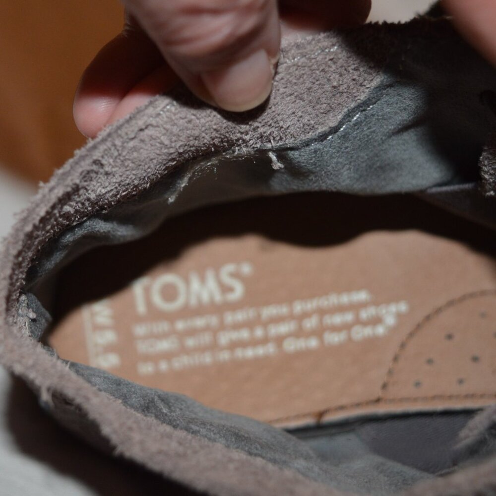 Toms Grey Suede Booties size 5.5 - Picture 5 of 5